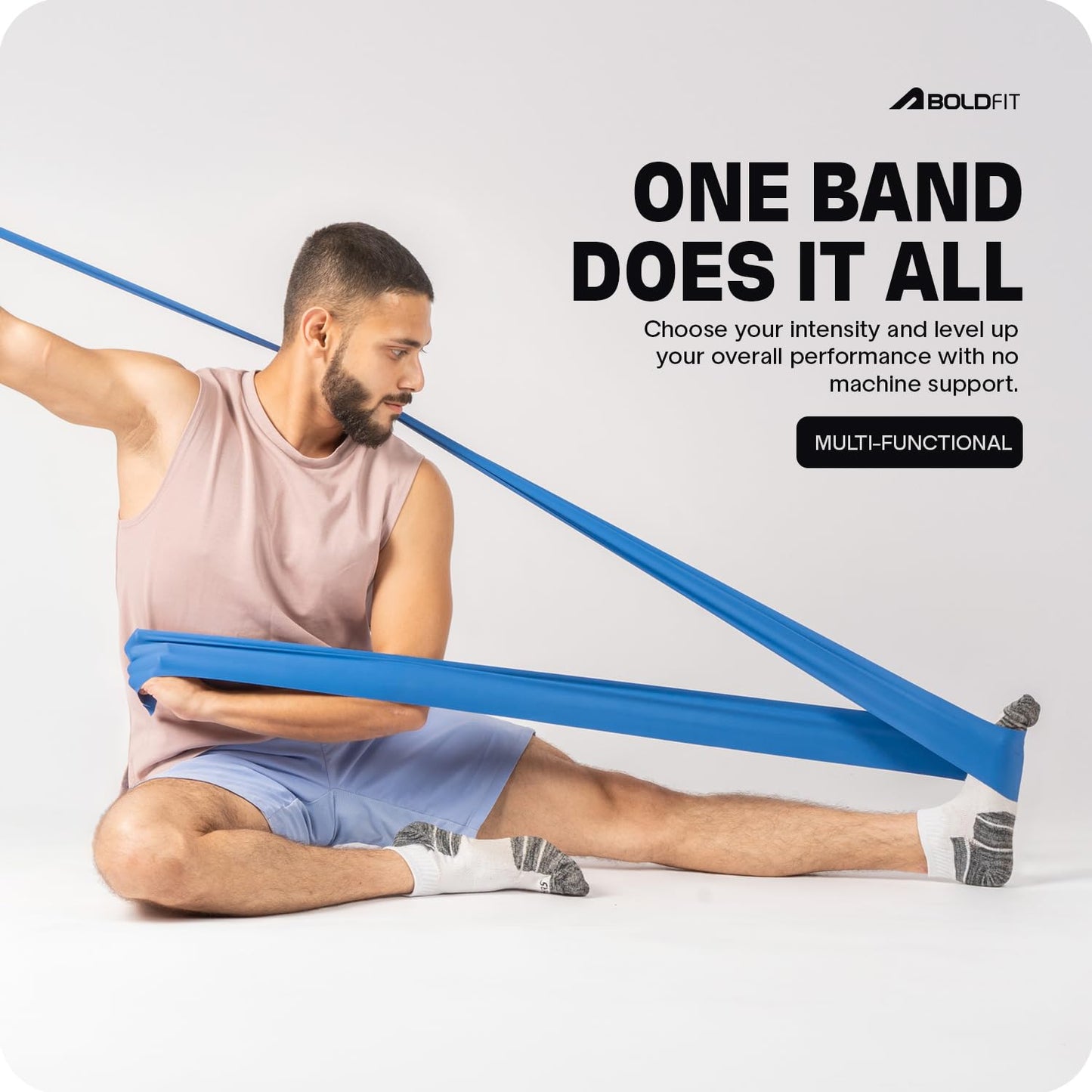 Rubber Exercise Resistance Bands Set